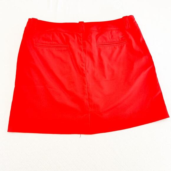 Nike Golf Tour Performance Dri-fit Orange Short Skort Pant Size 12 - Picture 2 of 5